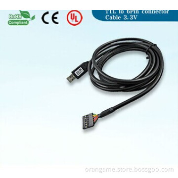 USB to Ttl Serial Cable (6 Way OEM FTDI TTL-232R-3.3/5V Cable)